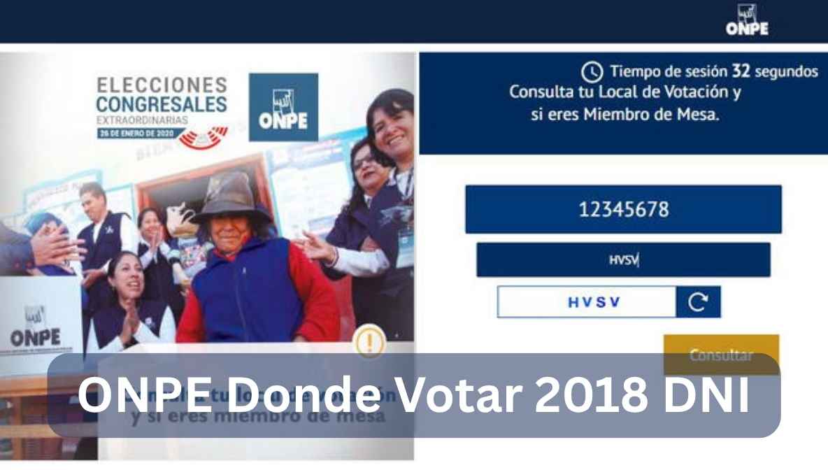 onpe donde votar 2018 dni