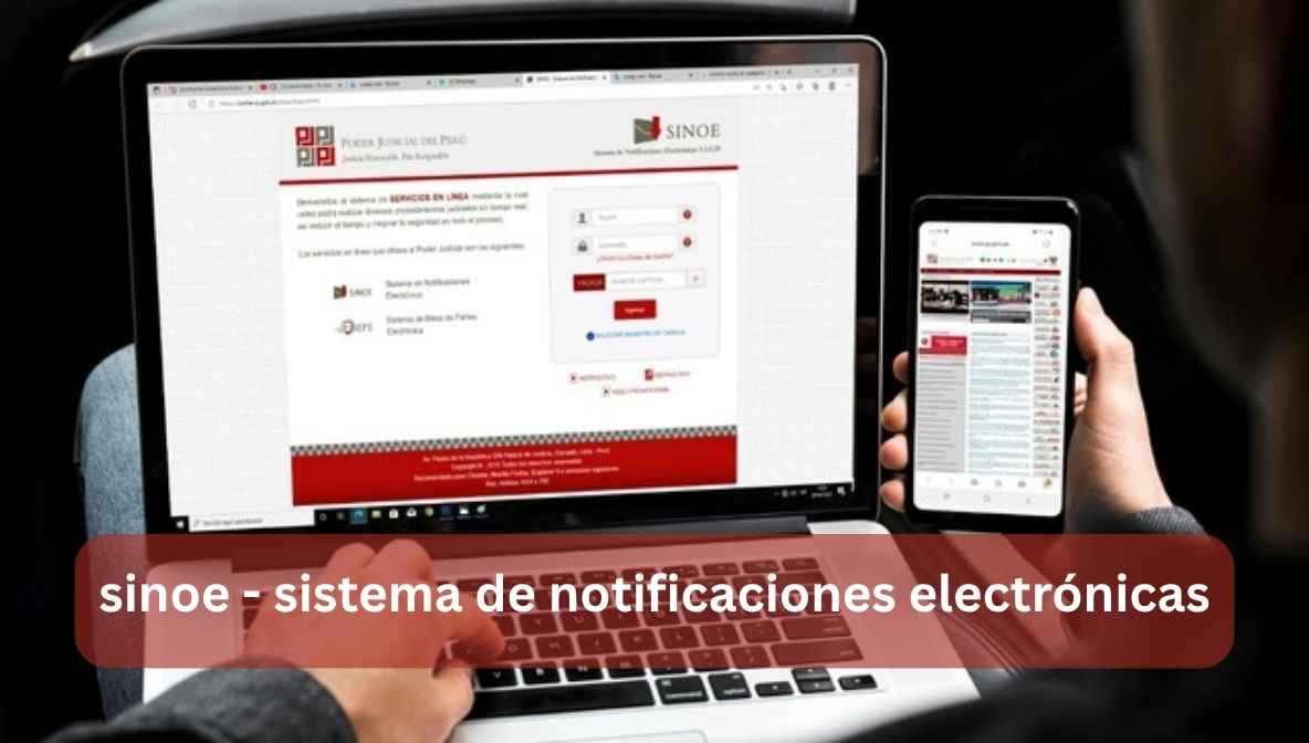 sinoe - sistema de notificaciones electrónicas