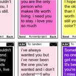 The Unsent Project — Giving Voice to Words Never Sent